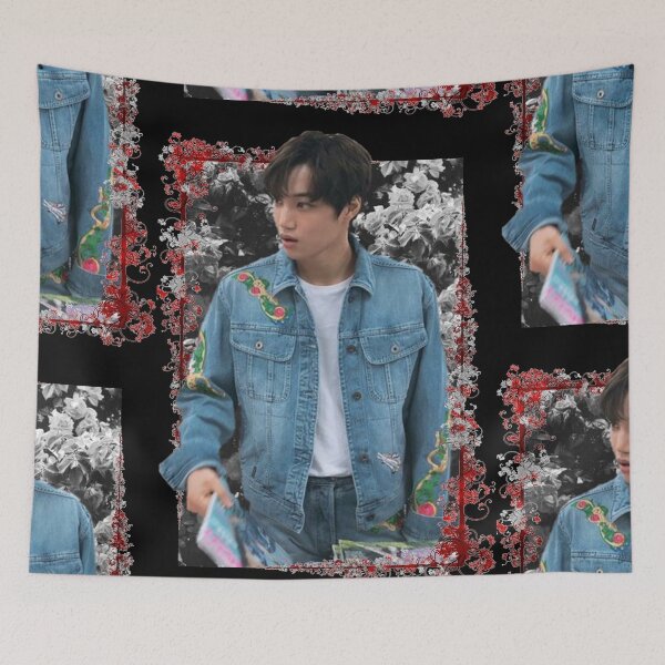 Item preview, Kim Jong in SuperM Kai Korean Kpop Floral Design designed and sold by Piosenka Art.