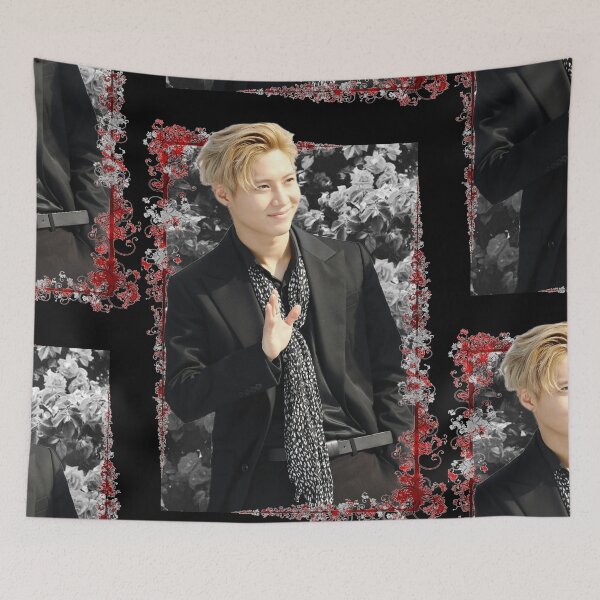 Item preview, Lee Tae min SuperM Taemin Korean Kpop Floral Design designed and sold by Piosenka Art.
