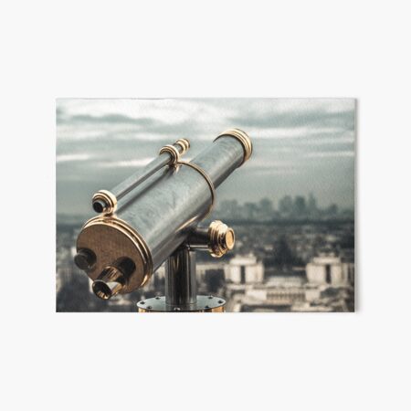 A view of La Defense - Paris - Eiffel Tower Art Board Print