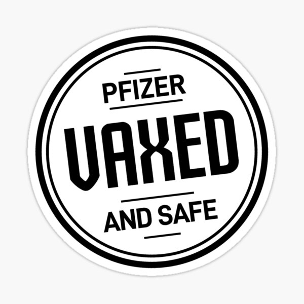 Aperçu de l'œuvre Pfizer Vaxed et Safe Covid-19 créée et vendue par DesignerMinhaj.