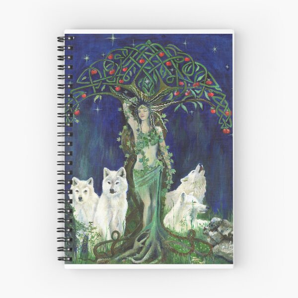 Item preview, Tree Mother & Her White Wolves designed and sold by siobhanlewis.