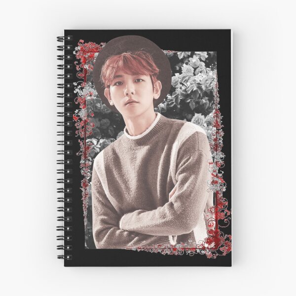 Item preview, Byun Baek hyun SuperM Baekhyun Korean Kpop Floral Design designed and sold by Piosenka Art.
