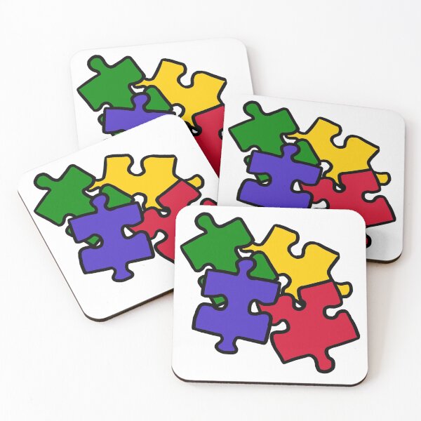 Item preview, retro puzzle pieces designed and sold by CoughingWorms.