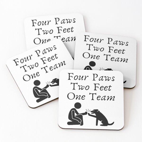 Item preview, Four Paws Two Feet One Team - Dog Trainer designed and sold by VikGen.