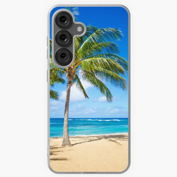 Item preview, Palm trees on the sandy beach in Hawaii designed and sold by ellensmile.