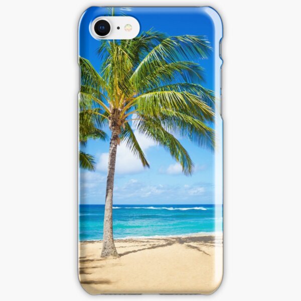 Palm trees on the sandy beach in Hawaii iPhone Snap Case