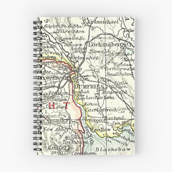 Item preview, DUMFRIES & surrounding area map 1899 designed and sold by yourscotland.