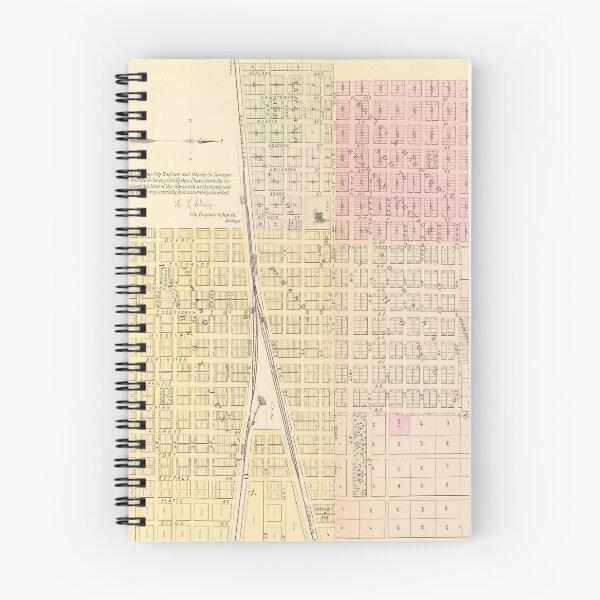 Item preview, Old Kearney NE Map (1885) Vintage Nebraska City & Street Atlas designed and sold by BravuraMedia.