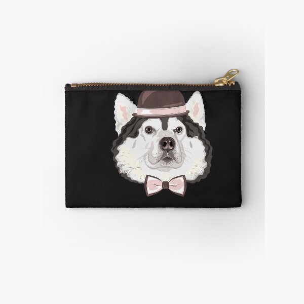 Item preview, Funny Gentleman Husky with Hat and Bowtie designed and sold by PupsGoWalkies.