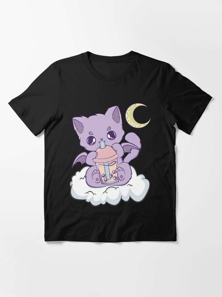 Kawaii Clothes Pastel Goth Fashion Crewneck Soft Cute Cartoon Heart Print  Cloud Critter T-Shirt at  Women’s Clothing store