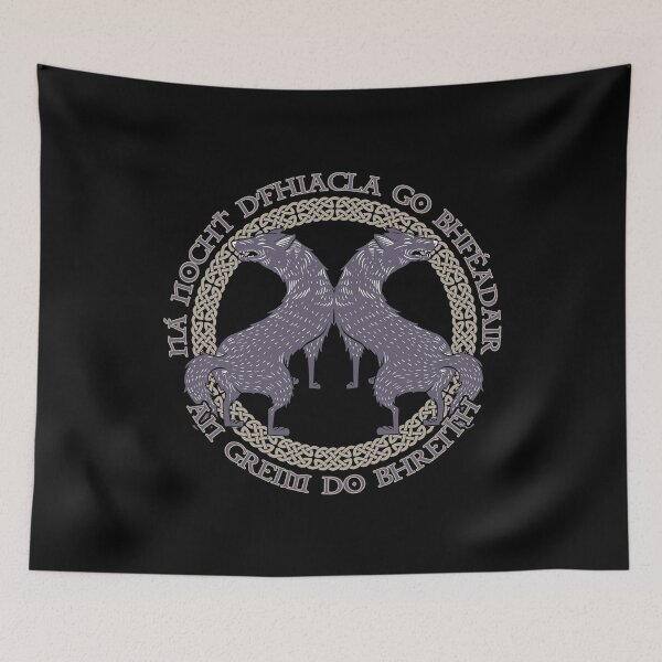 Item preview, Don't Bare Your Teeth Until You Can Bite, Traditional Celtic Proverb Wolf Design, Celtic Gifts designed and sold by Proverbial Wisdom Design.
