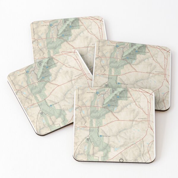 Item preview, Kennesaw Mountain National Battlefield Park Map (1986) Georgia Civil War Atlas designed and sold by BravuraMedia.