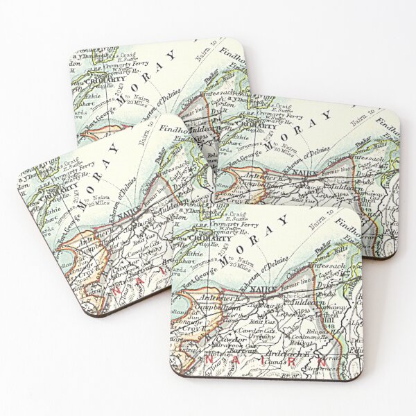 Item preview, NAIRN & surrounding area map 1899 designed and sold by yourscotland.