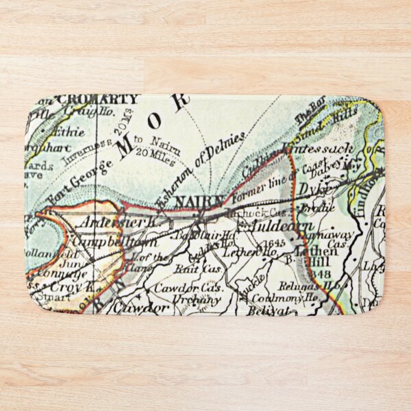 Item preview, NAIRN & surrounding area map 1899 designed and sold by yourscotland.