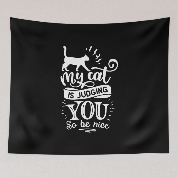 Item preview, Why Cat is Judging You So Be Nice designed and sold by friendlyspoon.