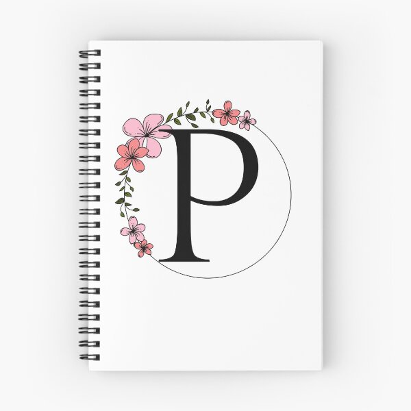 Item preview, Single Initial note "P" Flower monogram Personal Expression designed and sold by Best-Of-Me.