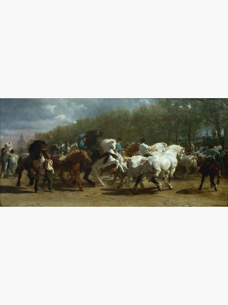 Disover High Resolution The Horse Fair Rosa Bonheur 1852 - 1855 Premium Matte Vertical Poster