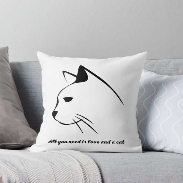 Aperçu de l'œuvre Tout ce dont vous avez besoin c'est de l'amour et d'un chat créée et vendue par Interdit.