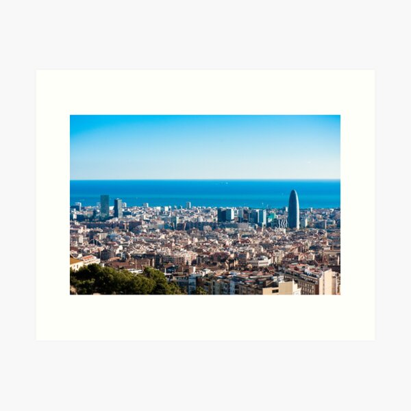Item preview, Panoramic view over Barcelona - Catalonia - Spain designed and sold by PHOTO-E-MOTION.