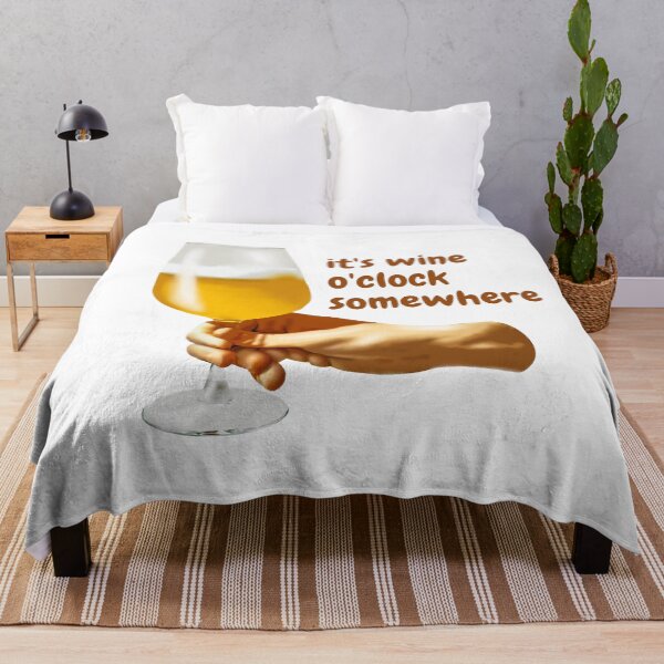Item preview, wine o'clock somewhere - funny designed and sold by SunsetCloud.