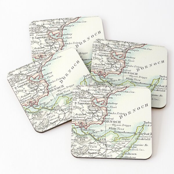Item preview, DORNOCH & surrounding area map 1899 designed and sold by yourscotland.