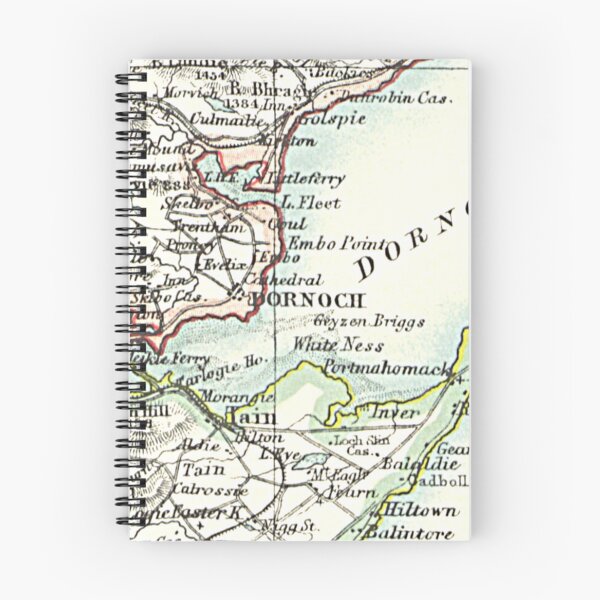 Item preview, DORNOCH & surrounding area map 1899 designed and sold by yourscotland.
