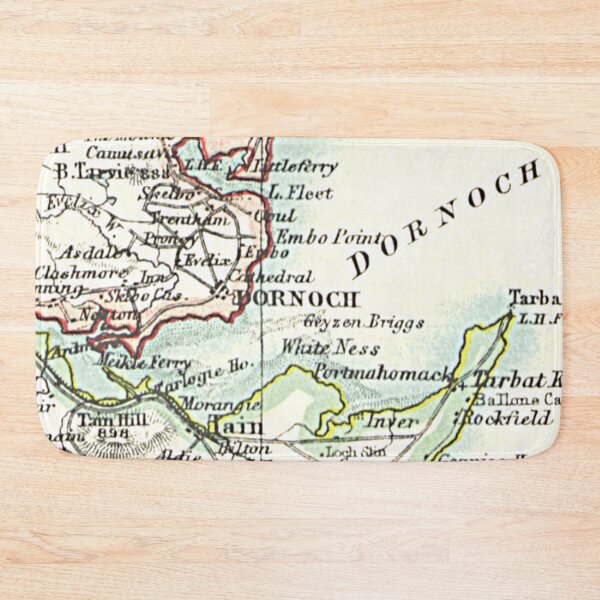 Item preview, DORNOCH & surrounding area map 1899 designed and sold by yourscotland.
