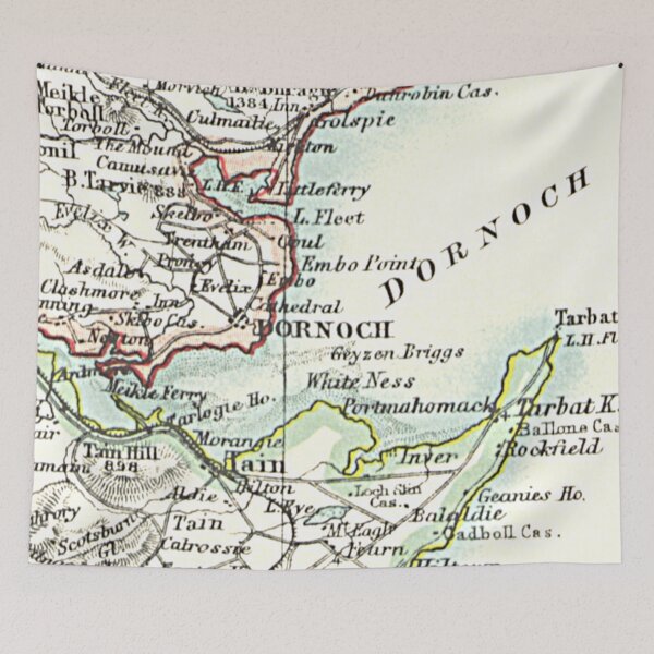 Item preview, DORNOCH & surrounding area map 1899 designed and sold by yourscotland.