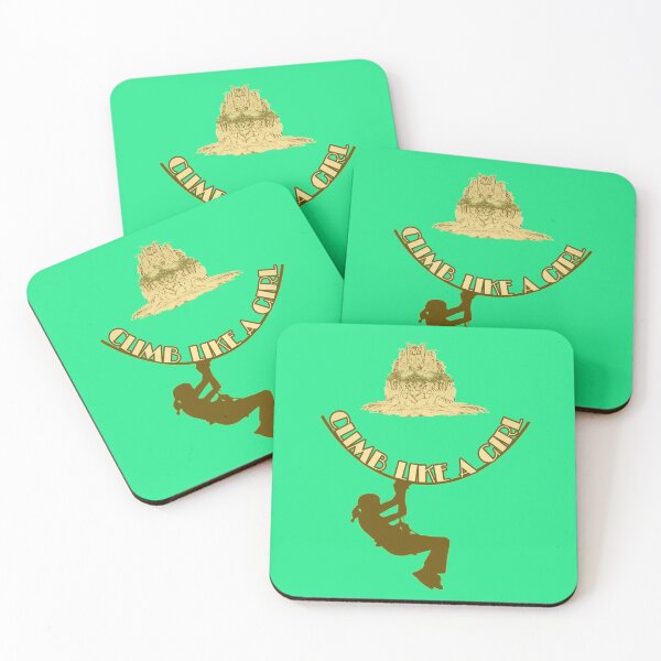 Item preview, Climb Like a Girl Rock Climbing / Bouldering Greeting Card designed and sold by tijarawen.