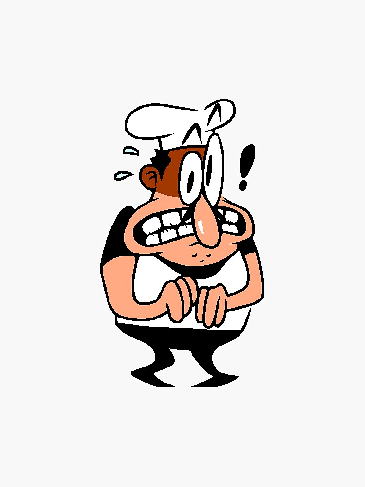 Stressed Peppino (Pizza Tower) | Sticker