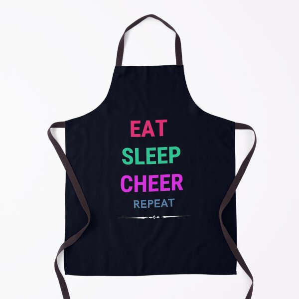 Item preview, Eat sleep cheer repeat cheerleader designed and sold by cinnamonbay.