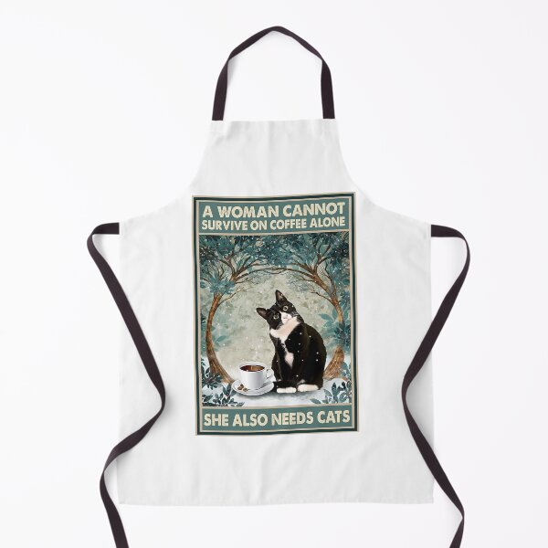 Item preview, A Woman Cannot Survive On Coffee Alone She Also Needs Cats designed and sold by YimHrishi.
