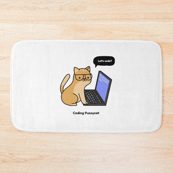 Item preview, Coding Pussycat designed and sold by SassyAndChill.
