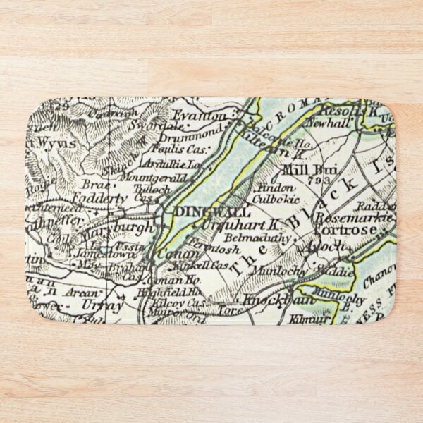 Item preview, DINGWALL & surrounding area map 1899 designed and sold by yourscotland.