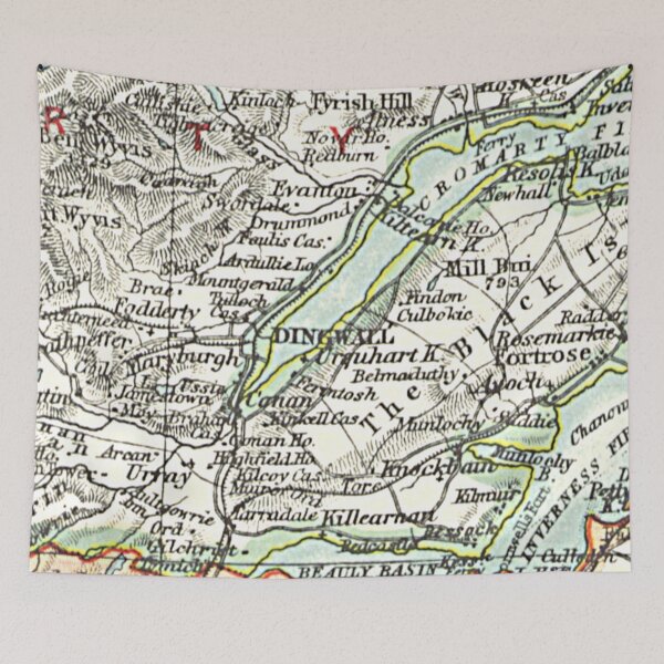 Item preview, DINGWALL & surrounding area map 1899 designed and sold by yourscotland.
