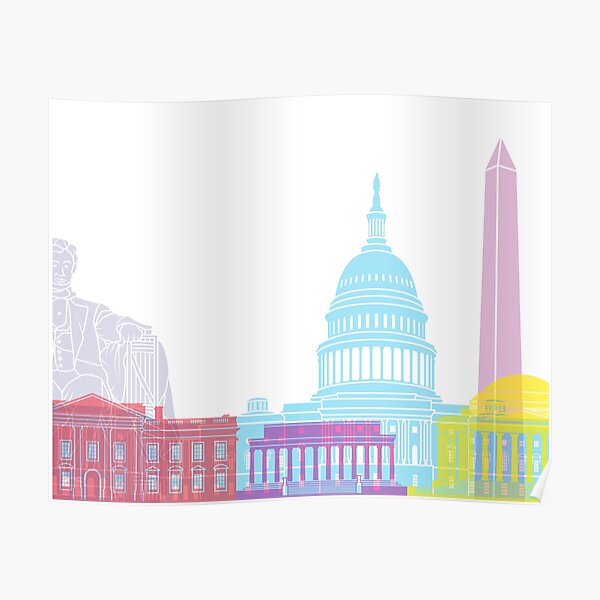 Pop de horizonte de Washington DC Póster