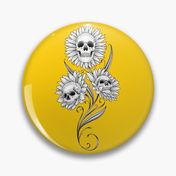 Item preview, Skull Sunflowers designed and sold by Artddicted.