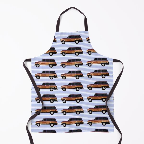 Item preview, WAgoneer on pastel cornflower stripes designed and sold by cityette.