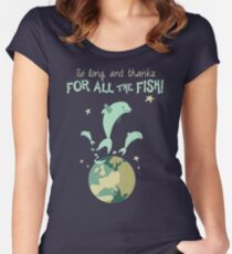 So Long, and Thanks for All the Fish Women's Fitted Scoop T-Shirt