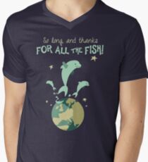So Long, and Thanks for All the Fish Men's V-Neck T-Shirt