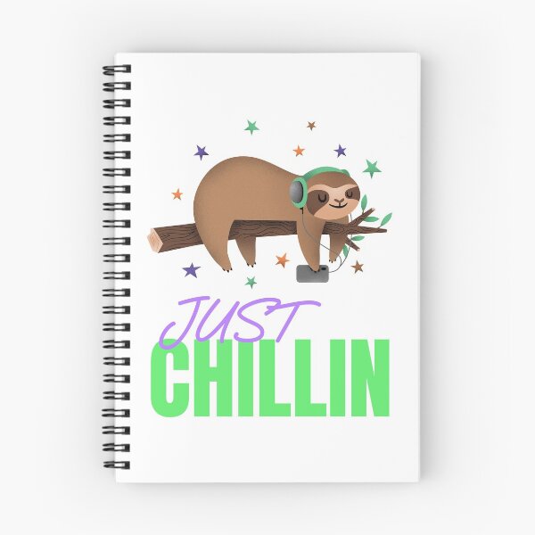 Item preview, Cool cute Sloth animal chill out sticker t-shirt design designed and sold by PinkArtDesigns.