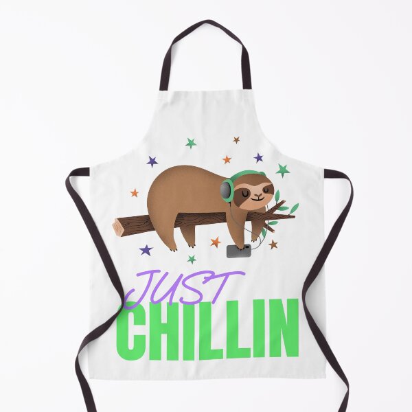 Item preview, Cool cute Sloth animal chill out sticker t-shirt design designed and sold by PinkArtDesigns.