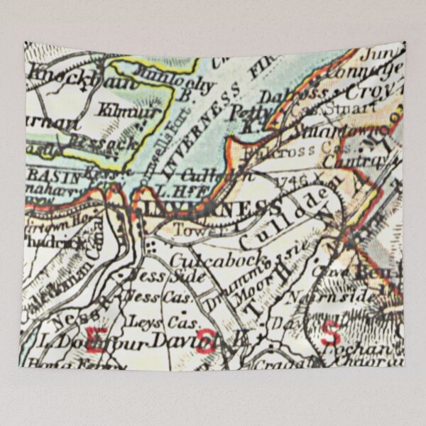 Item preview, INVERNESS & surrounding area map 1899 designed and sold by yourscotland.