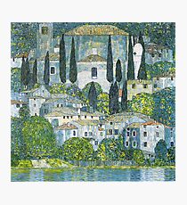 Church in Cassone by Gustav Klimt Photographic Print