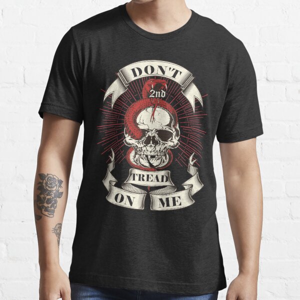 Don't Tread On Me Skull and Snake with Sun Rays Essential T-Shirt for Sale  by Todays Modern Dad