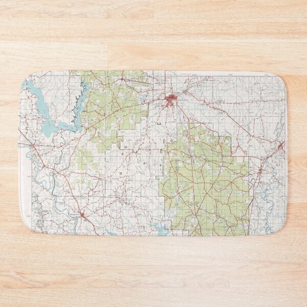 Item preview, Old Kisatchie National Forest Map (1967) Vintage Louisiana Woodland Reserve Atlas designed and sold by BravuraMedia.