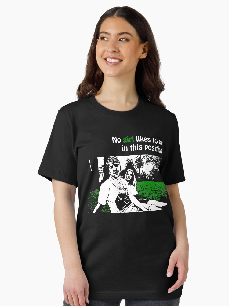 Thumbnail 2 of 7, Essential T-Shirt, No Girl Likes to be in this Position designed and sold by Ragcha.