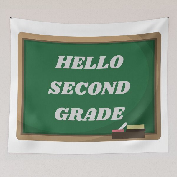 Item preview, hello second grade back to school designed and sold by InsaneCorner.