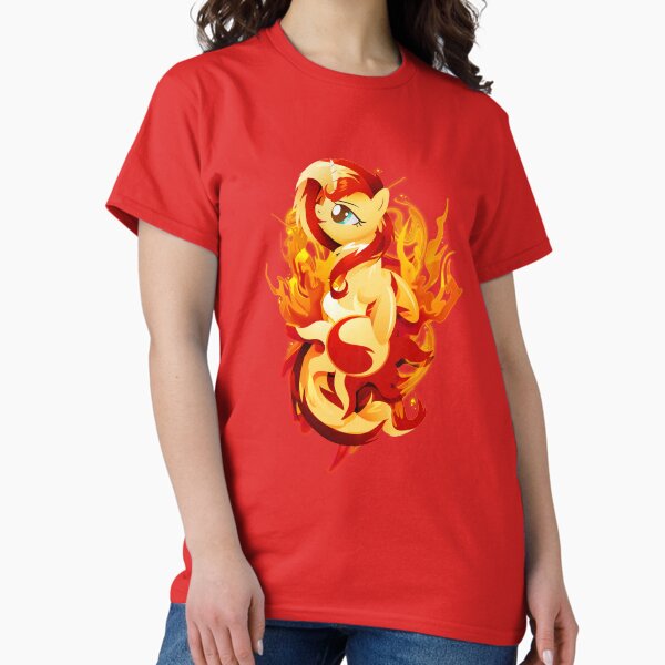 Flaming Sunset Shimmer Classic T-Shirt