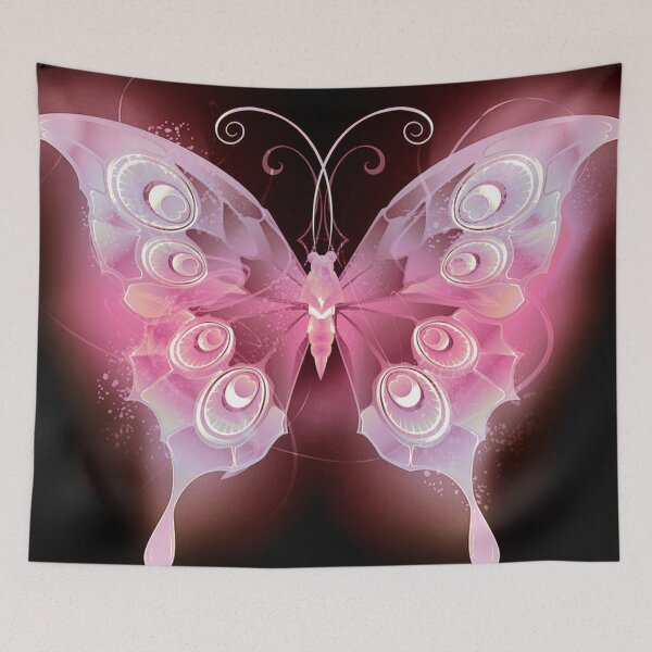 Item preview, Luminous Rose Quartz butterfly designed and sold by NexusArts.